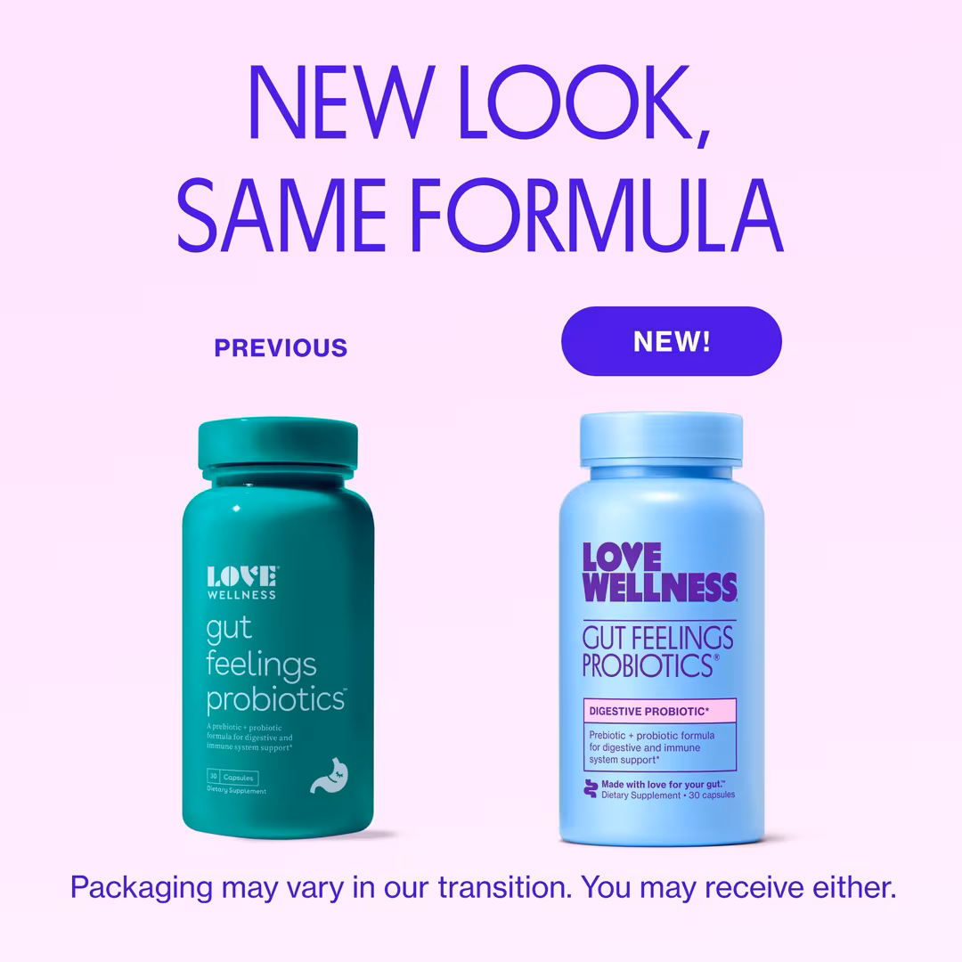 Love Wellness  Gut Feelings Probiotics: Digestive Probiotic
