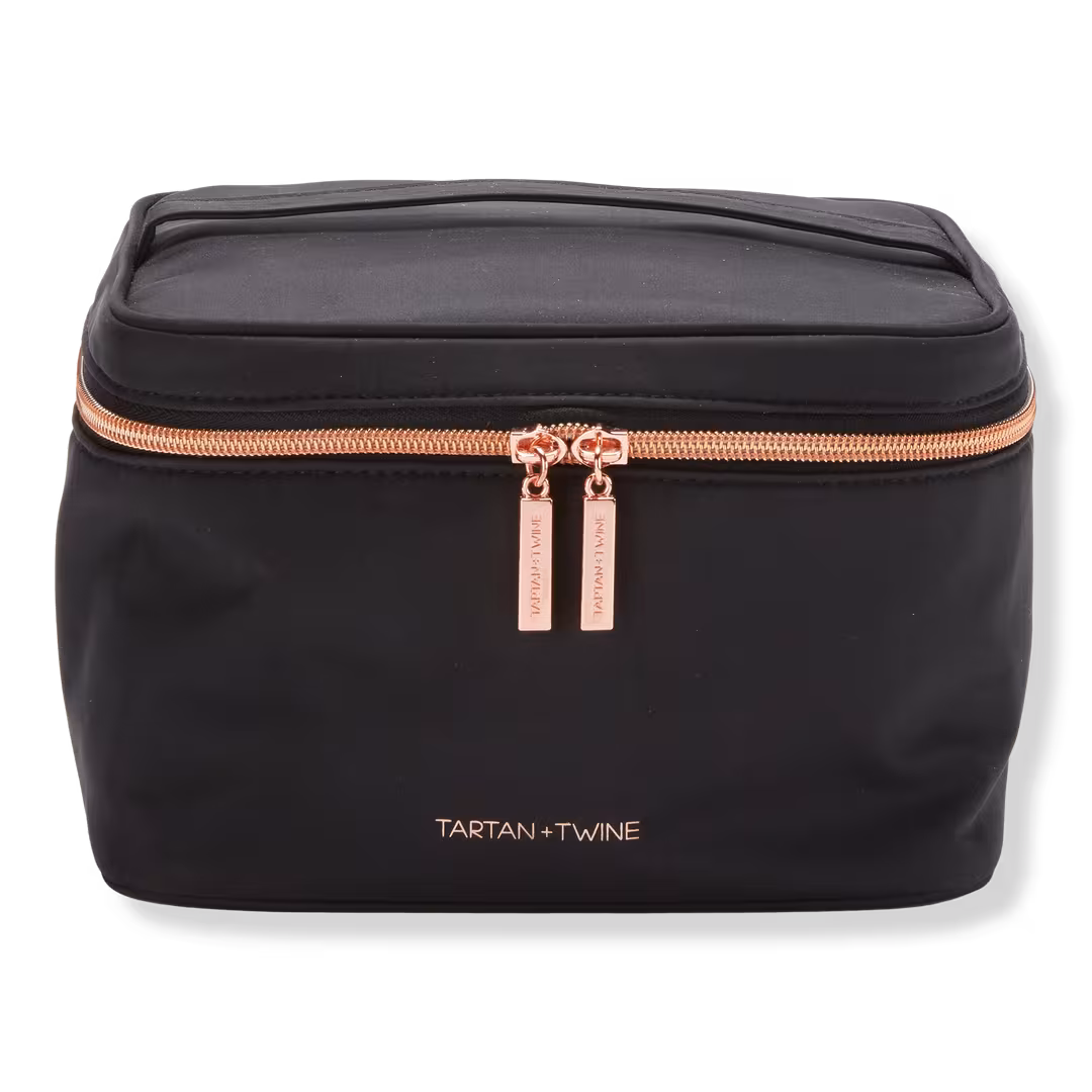 Tartan + Twine  Basics Black Train Case