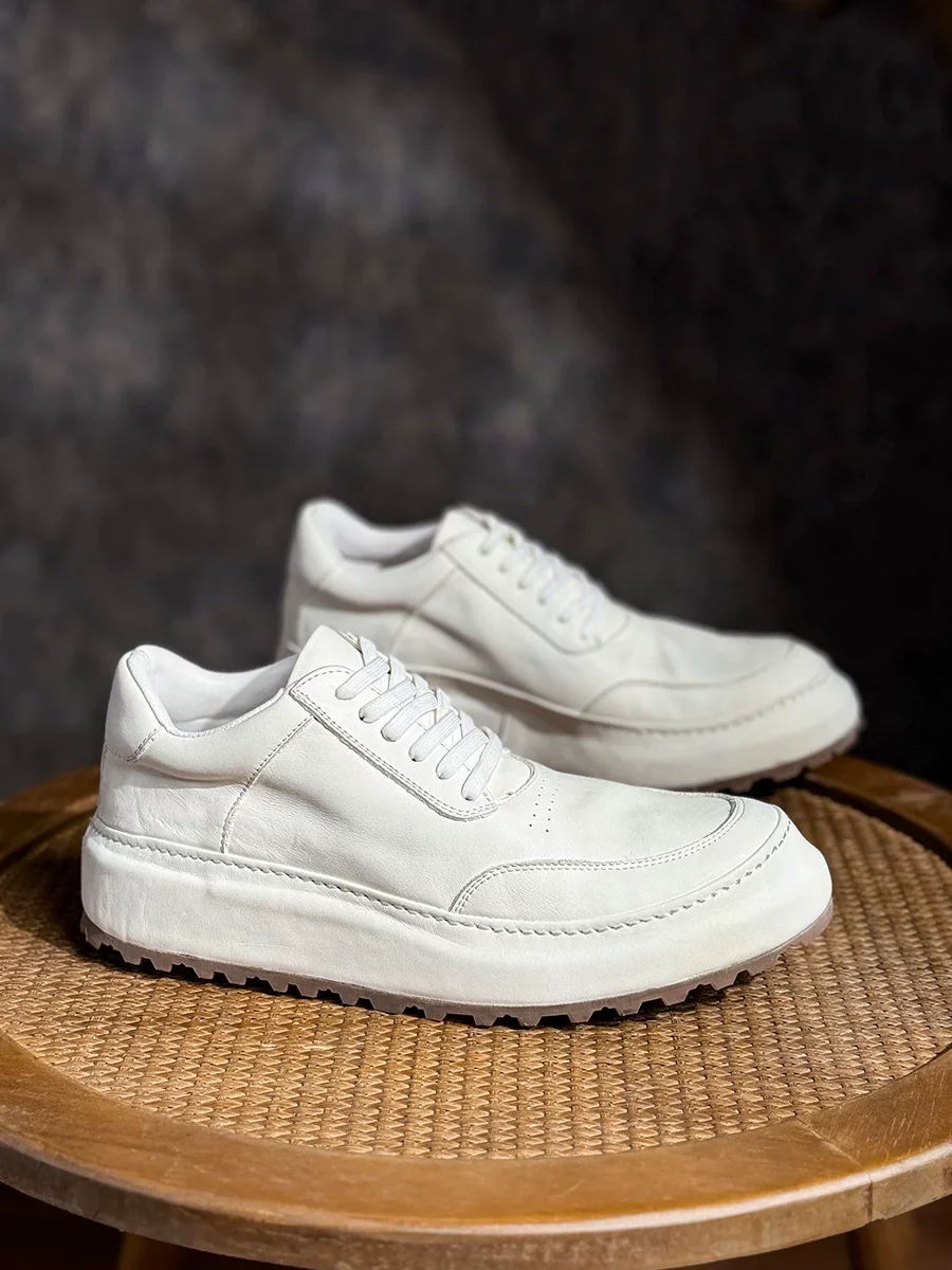 High-end horse leather sneakers