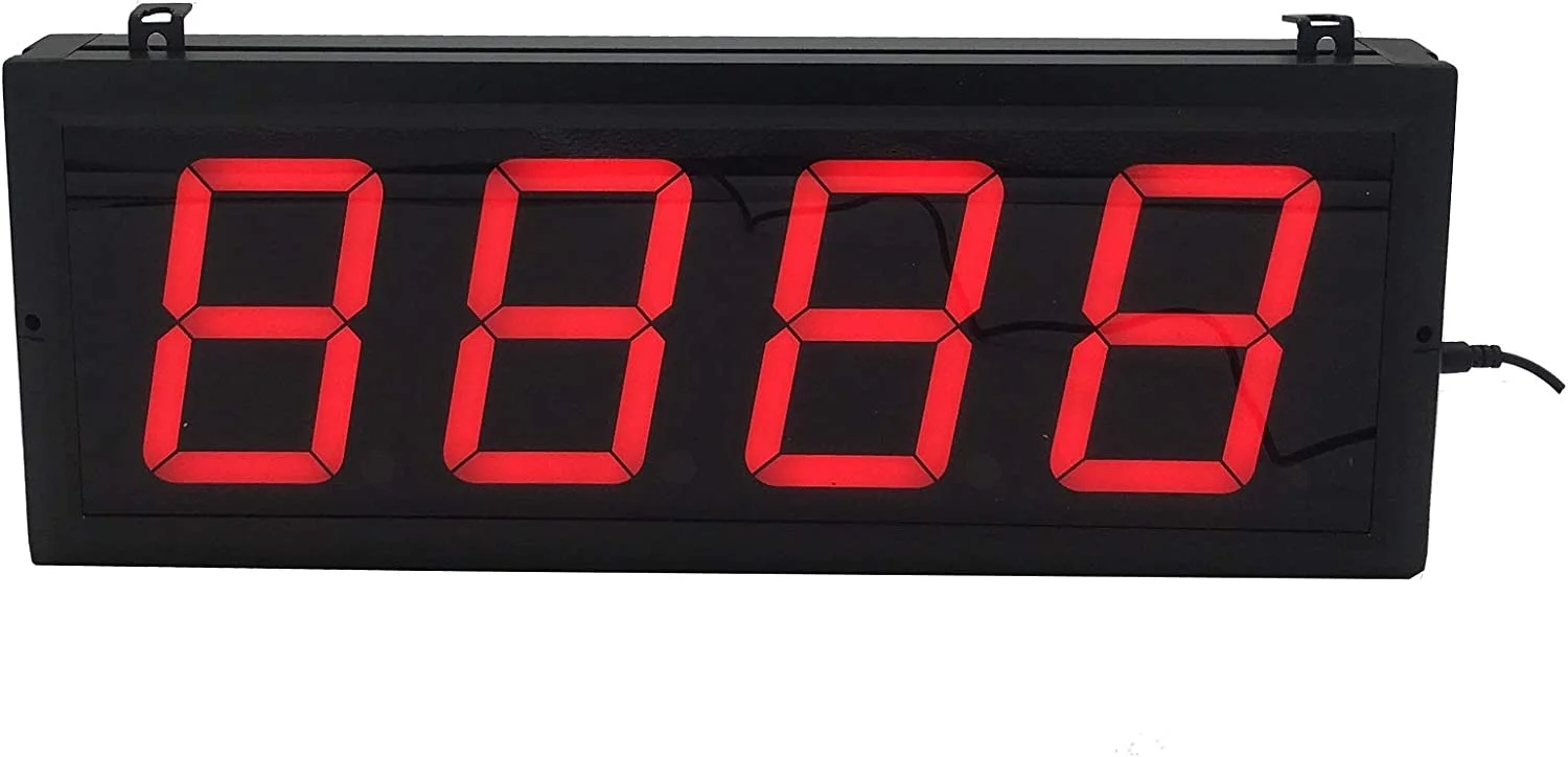 Btbsign LED Up/Down Counter with Switch Box & Remote Red 4'' LED Display 4Digit