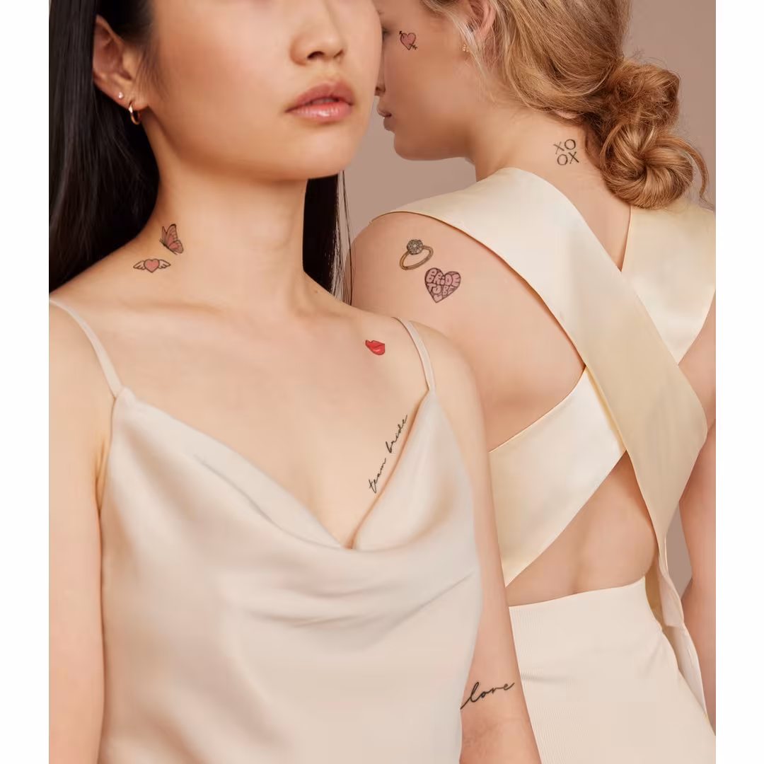 Inked by Dani  Bachelorette Babe Temporary Tattoo Pack