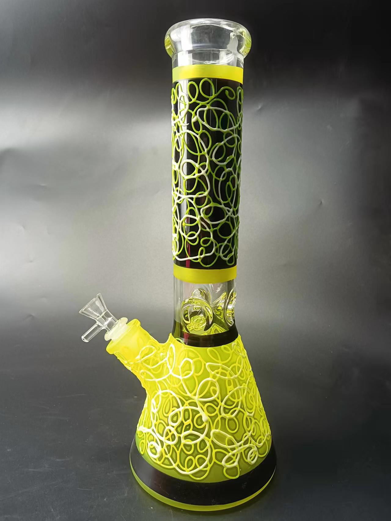 20 Swirl Glass Beaker Bong