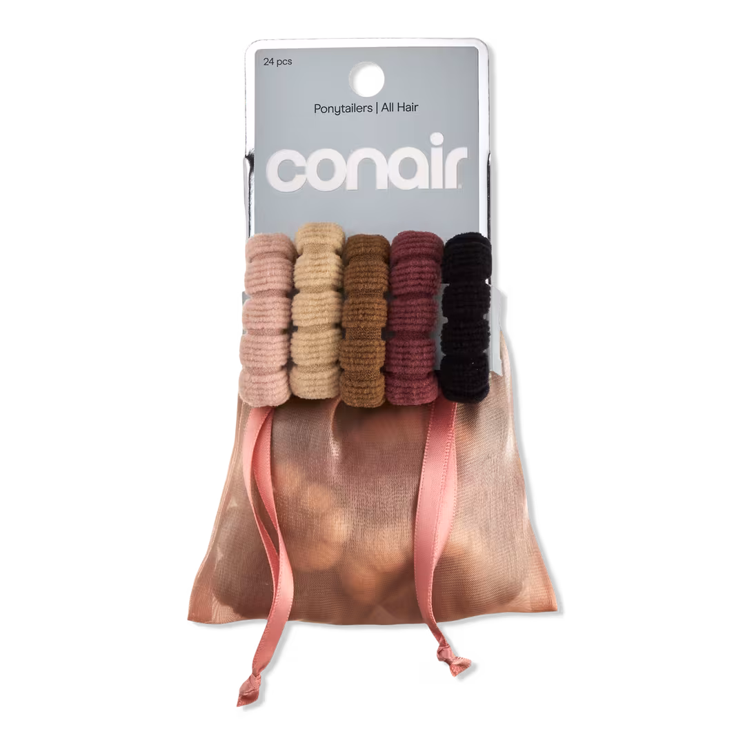 Conair Accessories  All-Hair Elastics with Storage Bag