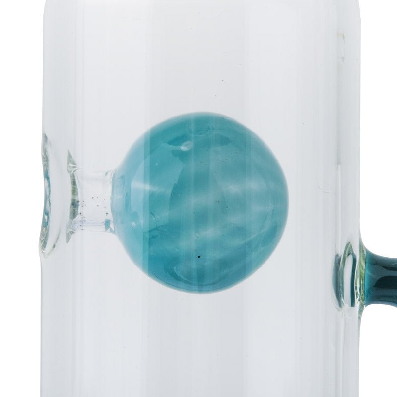 9.4″ Slitted Perc Dab Rig With Blue Ball Inside