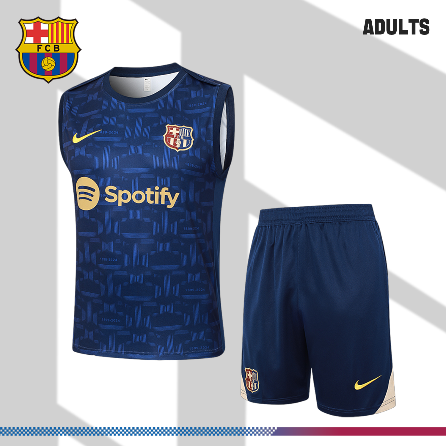 2024/2025 Barcelona Royal Blue Training Vest (adult kit)