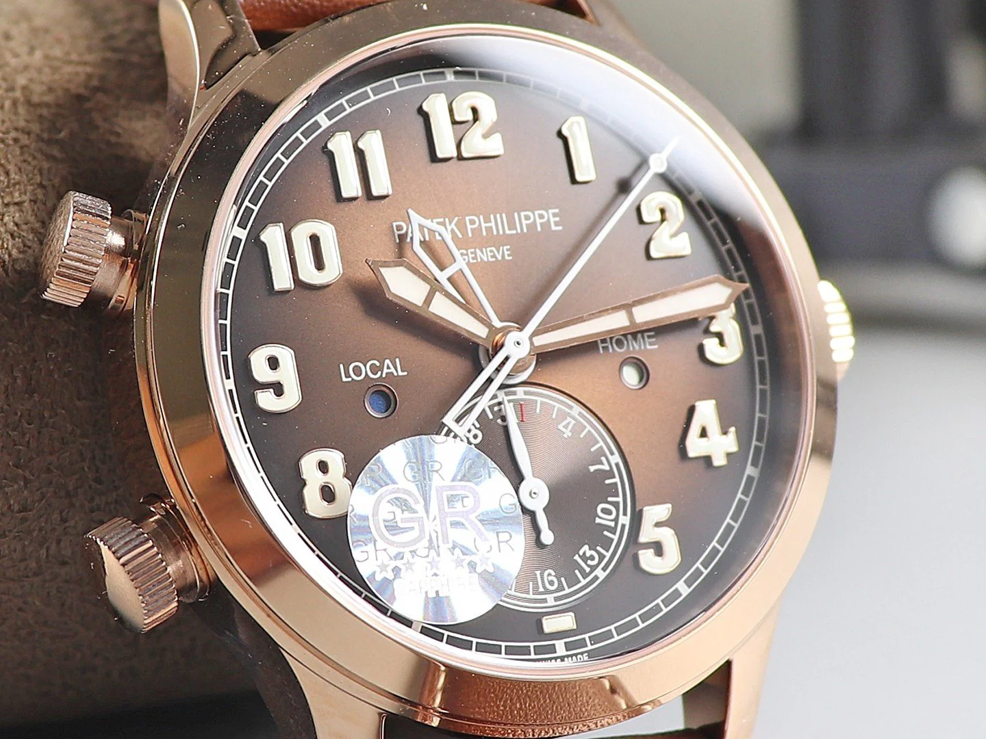 Patek Watch CALATRAVA PILOT TRAVEL TIME ROSE GOLD