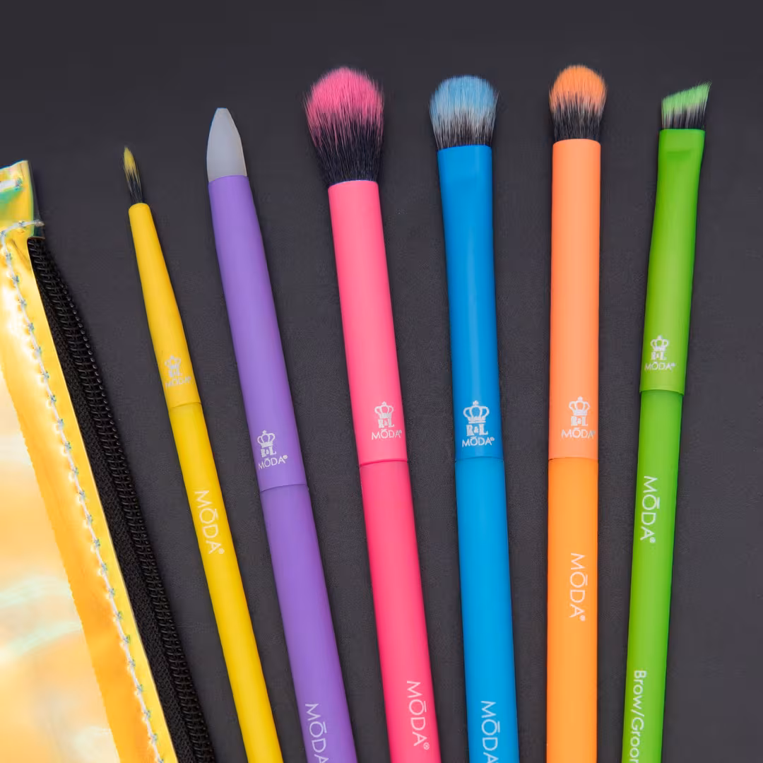 MŌDA  Totally Electric Eye Makeup Brush Kit