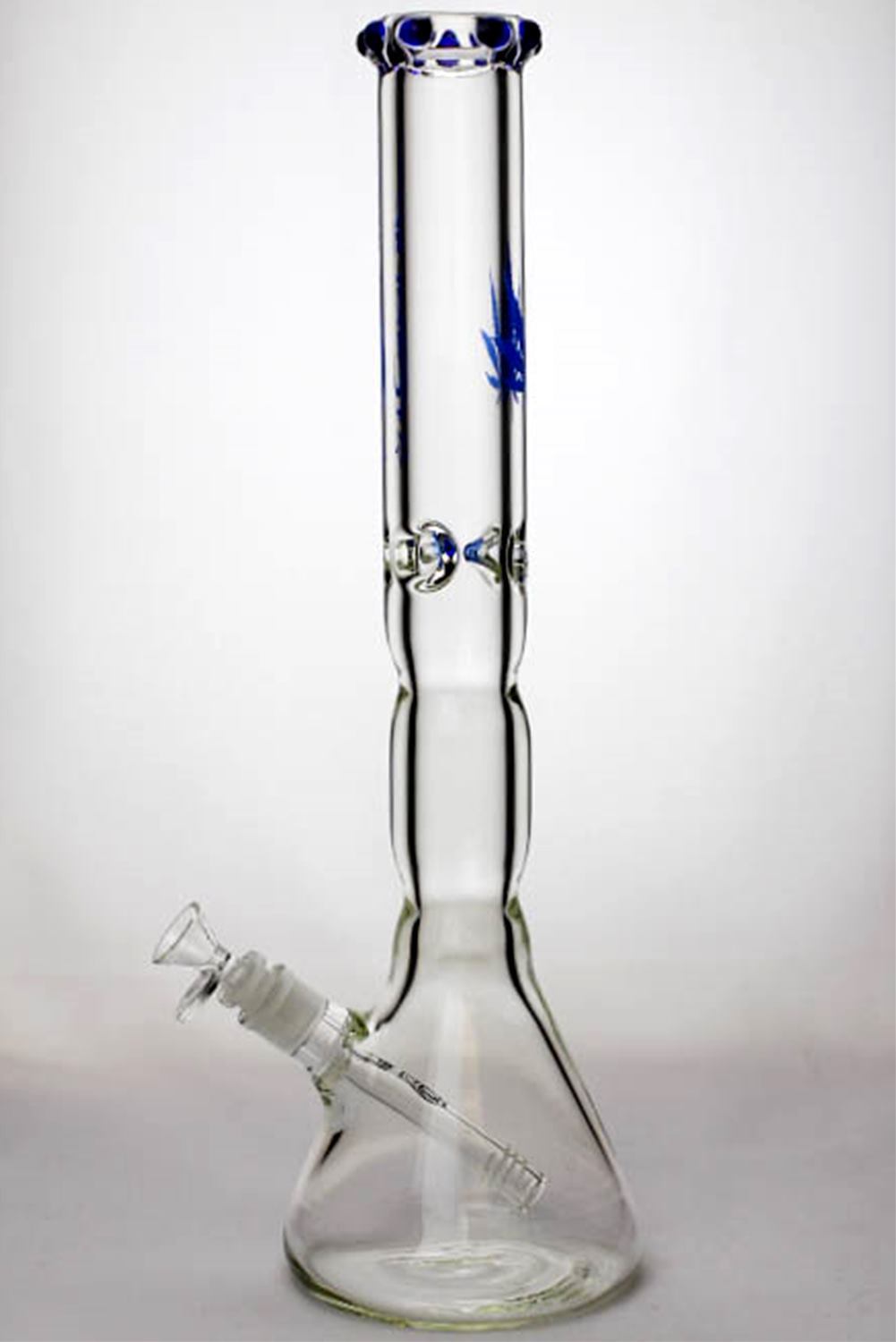 18 genie color dot curved tube beaker water bong