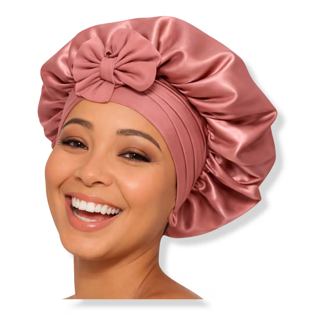 Pink Pewter  Satin Luxe Double-Lined Hair Bonnet