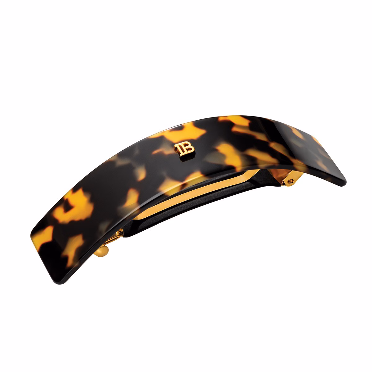 Cellulose Acetate Barrette Cheveux Large Tortoise
