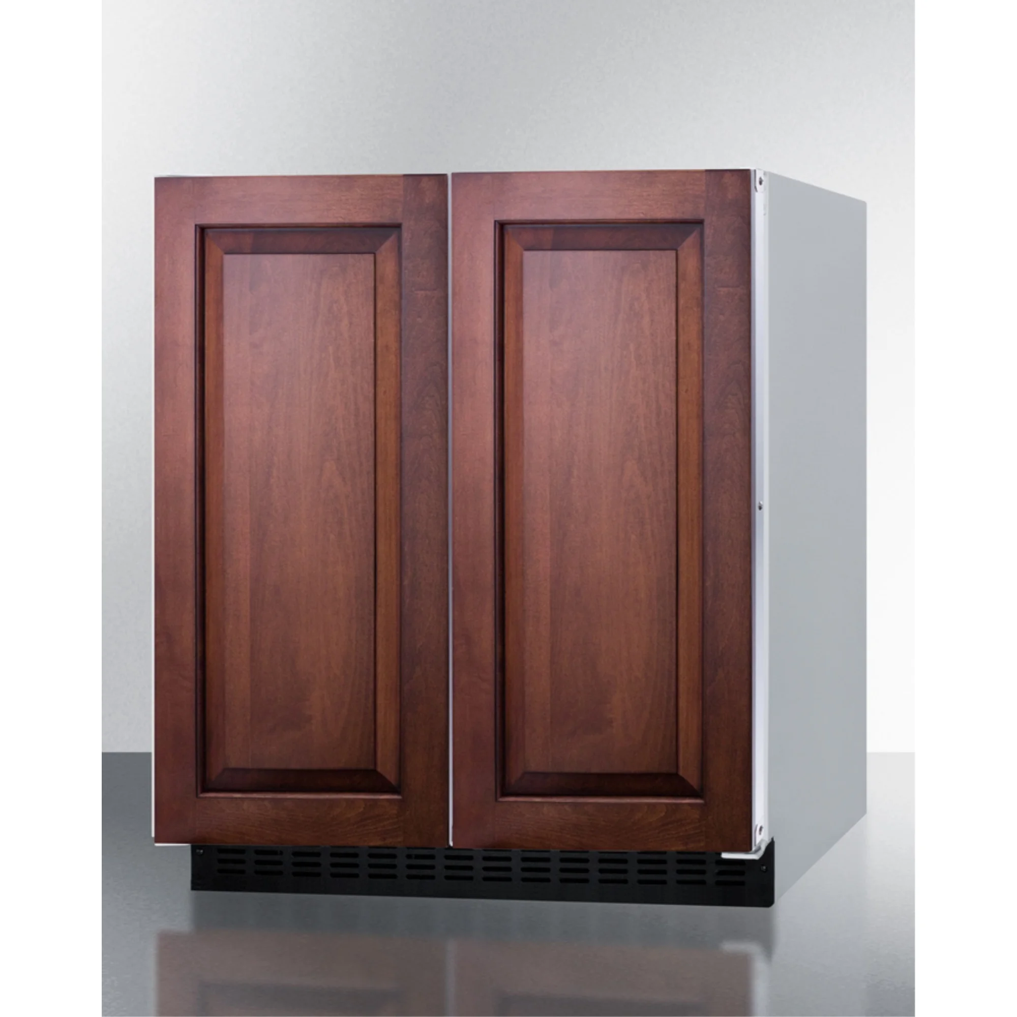 30 Inches wide undercounter frost-free side-by-side refrigerator-freezer with panel-ready doors