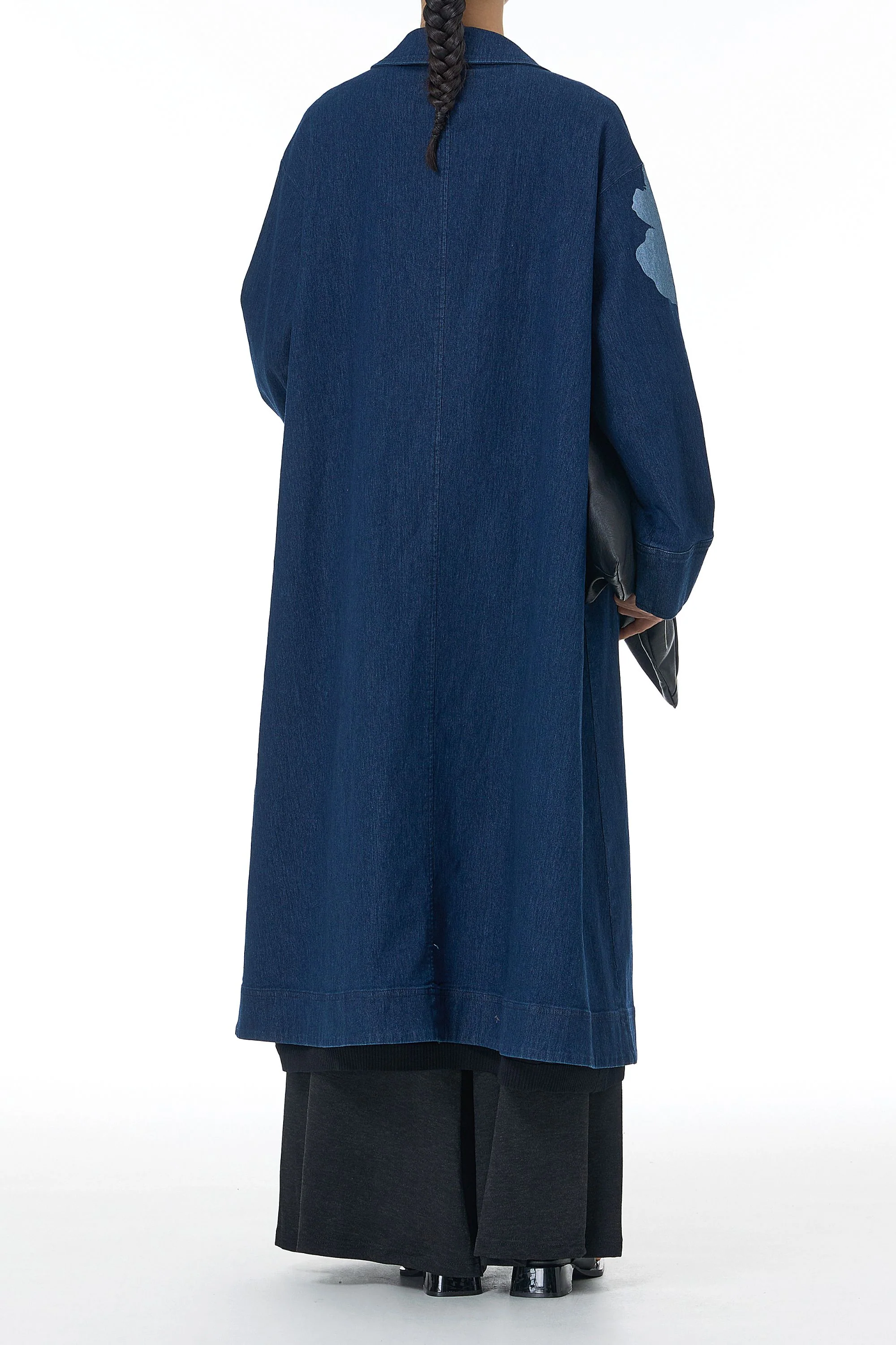 Ink & Ash Blue Trench Coat