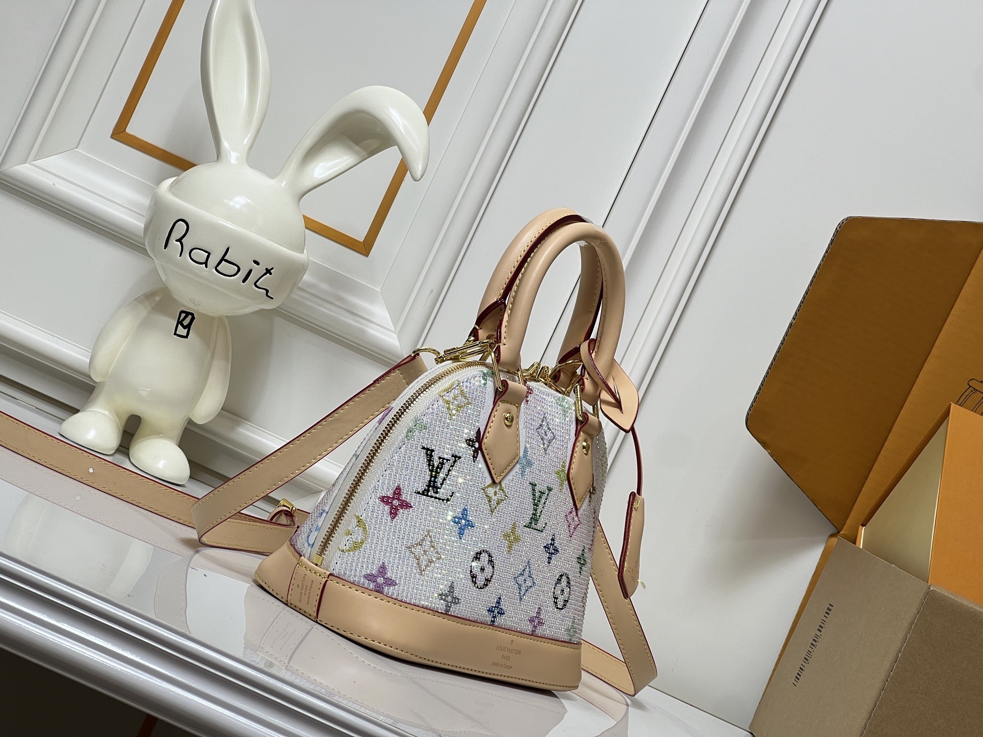 LV x TM Alma BB Shiny Handbag