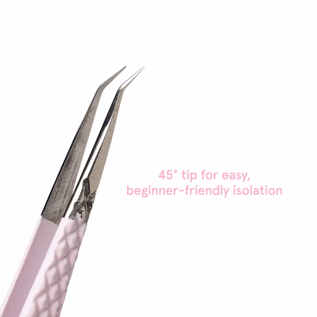élan beauté & supplies  Pink E06 Isolation Tweezer