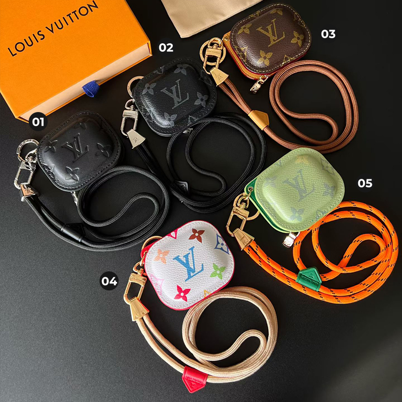 LV Earbuds Case with Lanyard
