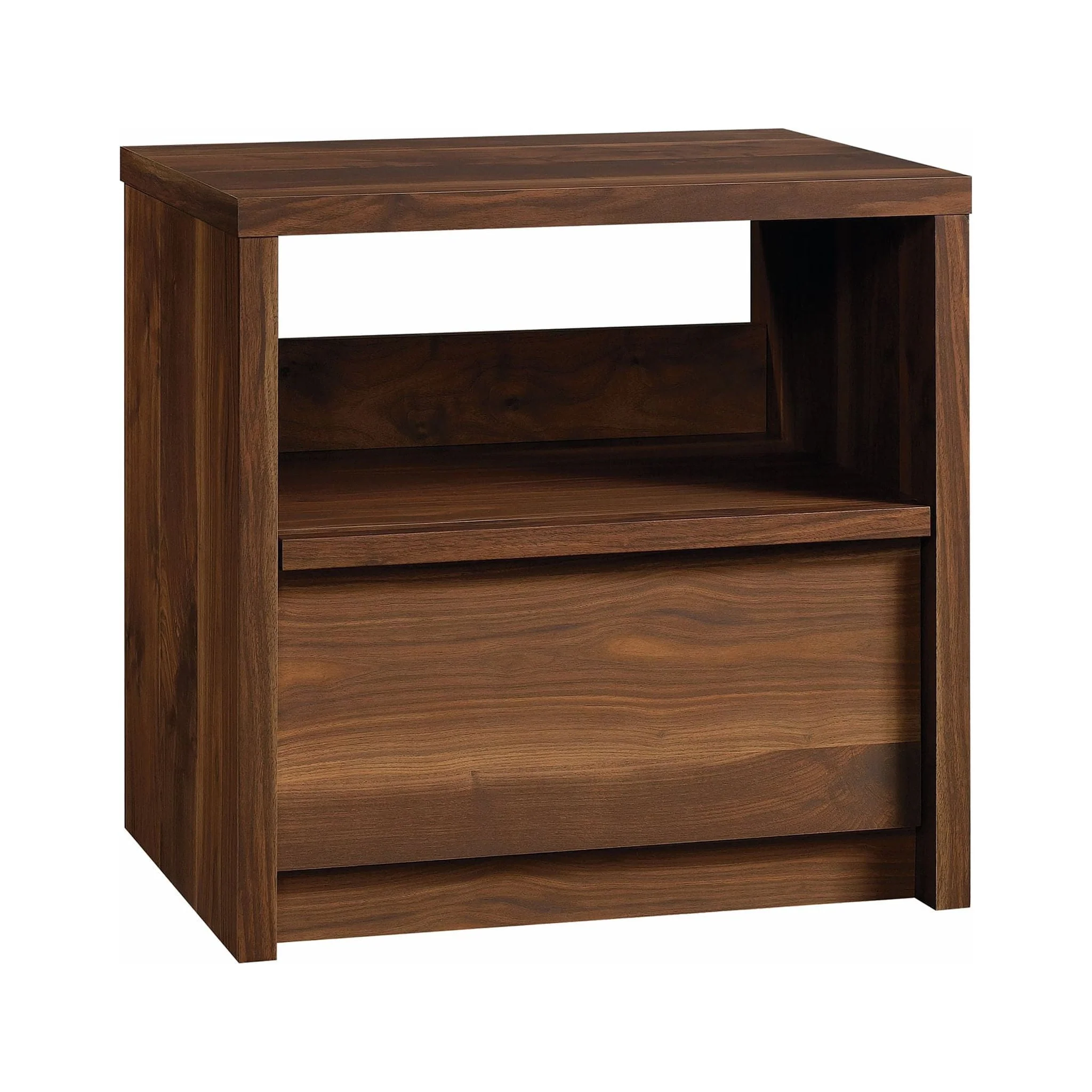Better Homes and Gardens Montclair Nightstand with Drawer, Vintage Walnut Finish