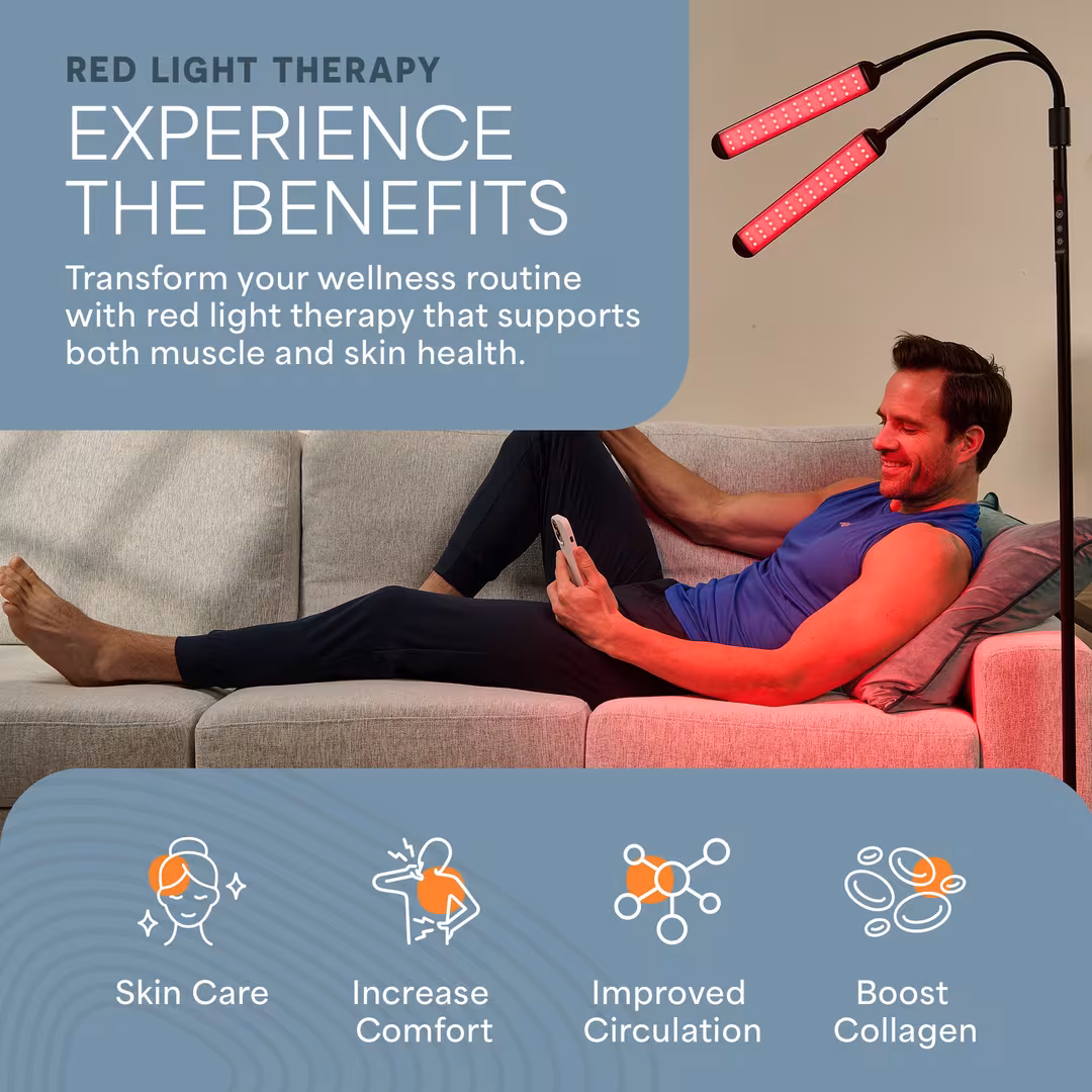 Lifepro  Red Light Therapy Lamp with Stand