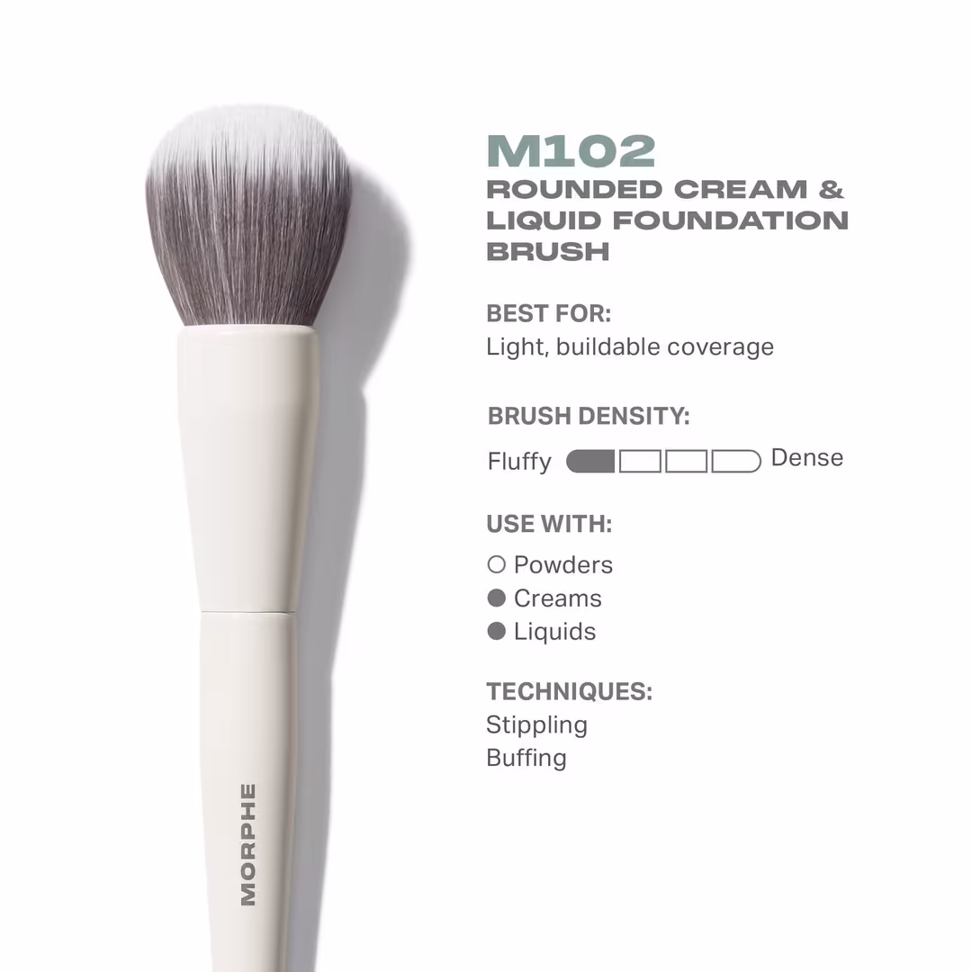 Morphe  M102 Rounded Cream & Liquid Foundation Brush