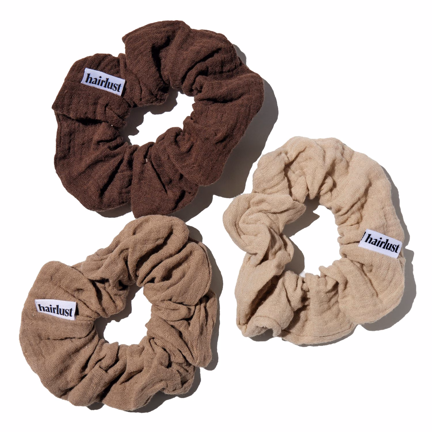 Cotton Scrunchies, Medium, 3-Pack