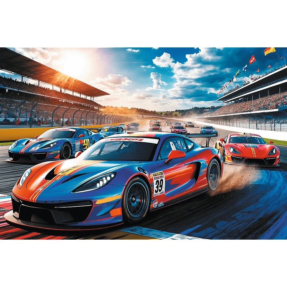 Puzzle 100 El. Szybka Wyścigówka