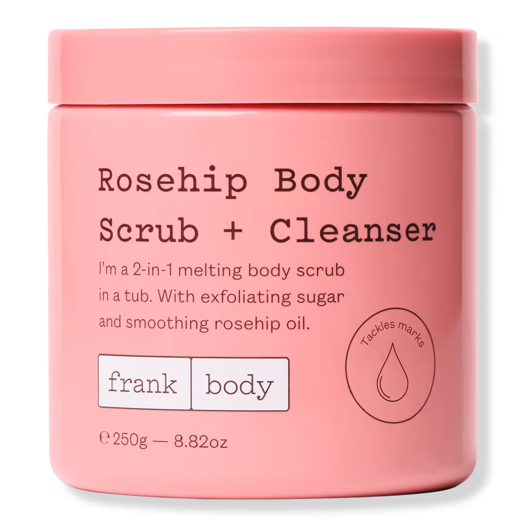 frank body  Rosehip Body Scrub + Cleanser