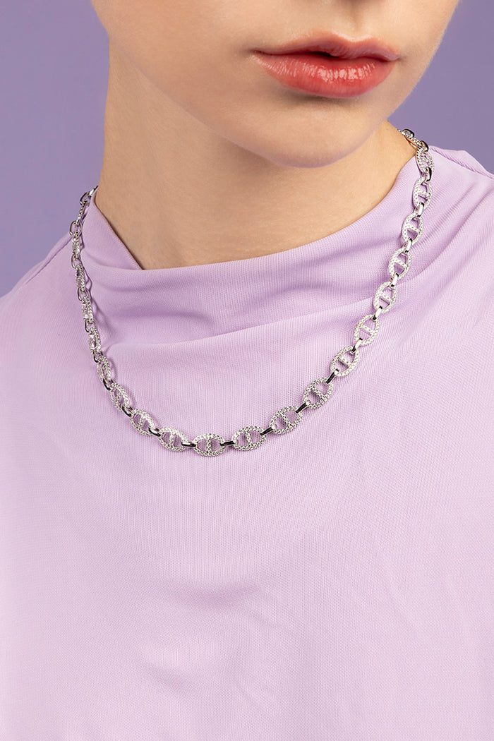 Collana Catena Maglia Marine - argento