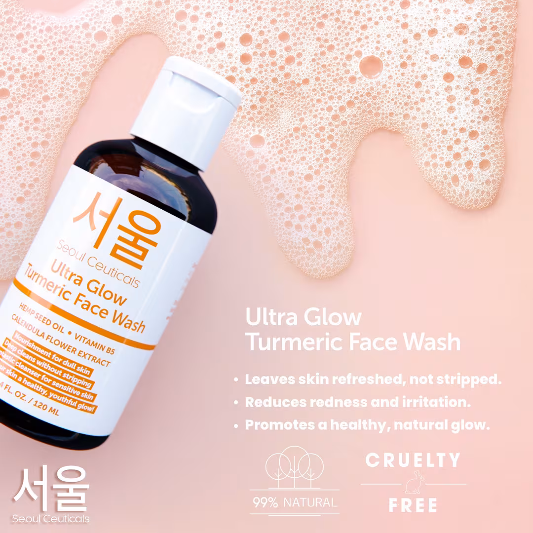 Seoul Ceuticals  Korean Skin Care Ultra Glow Turmeric Face Wash