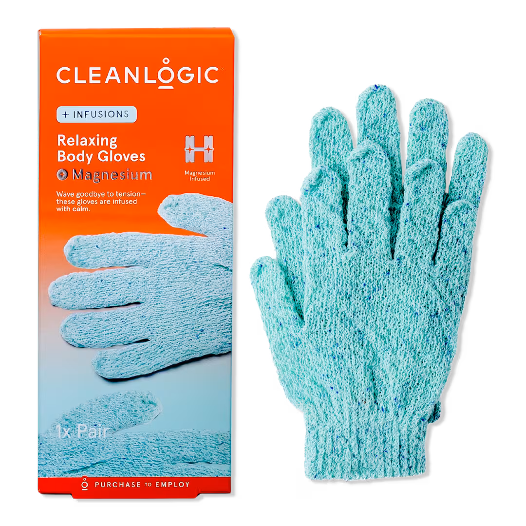 Cleanlogic  Infusions Relaxing Body Gloves + Magnesium