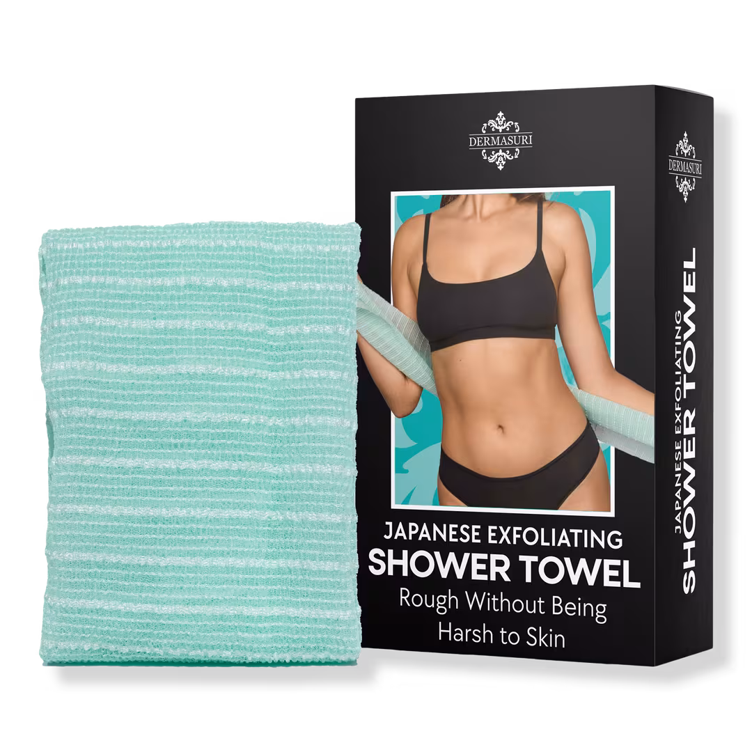 Dermasuri  Japanese Exfoliating Shower Towel Washcloth