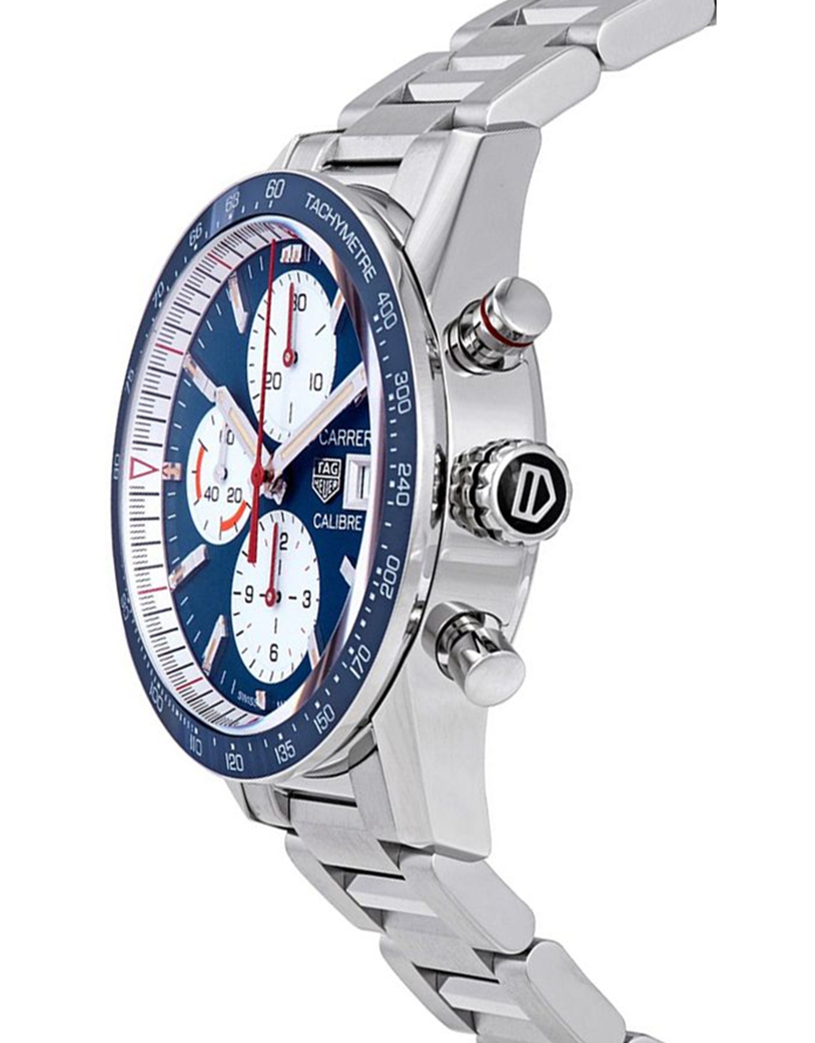 Replica Tag Heuer Carrera Blue Dial Chronograph Men's Watch CV201AR.BA0715 41MM