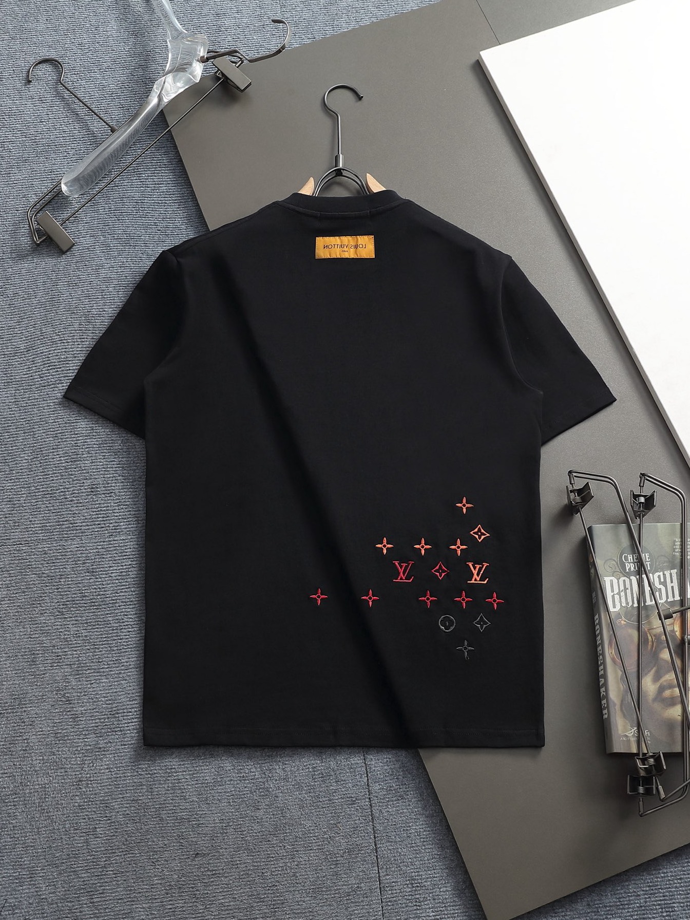 Best-selling classic heavy-duty washed water-repellent full-print embroidered logo short-sleeve shirt