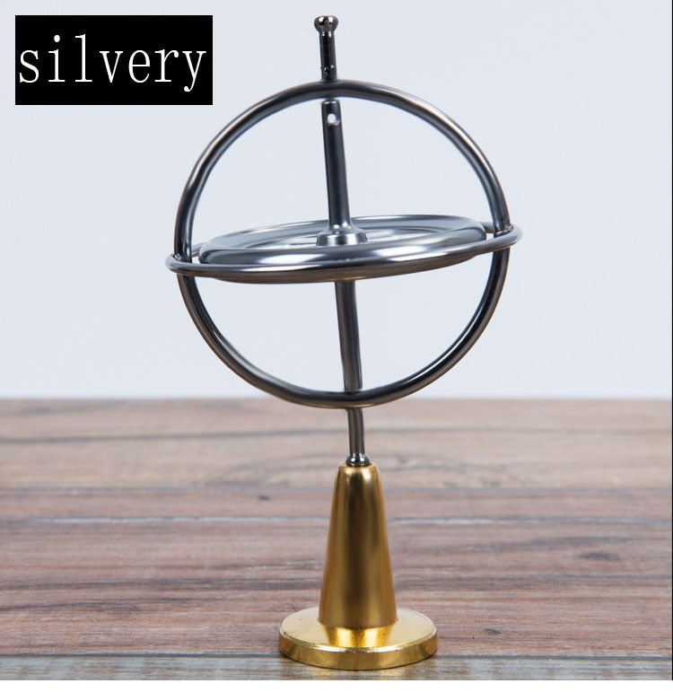 Creative Scientific Educational Metal Finger Gyroscope Gyro Top Pressure Relieve