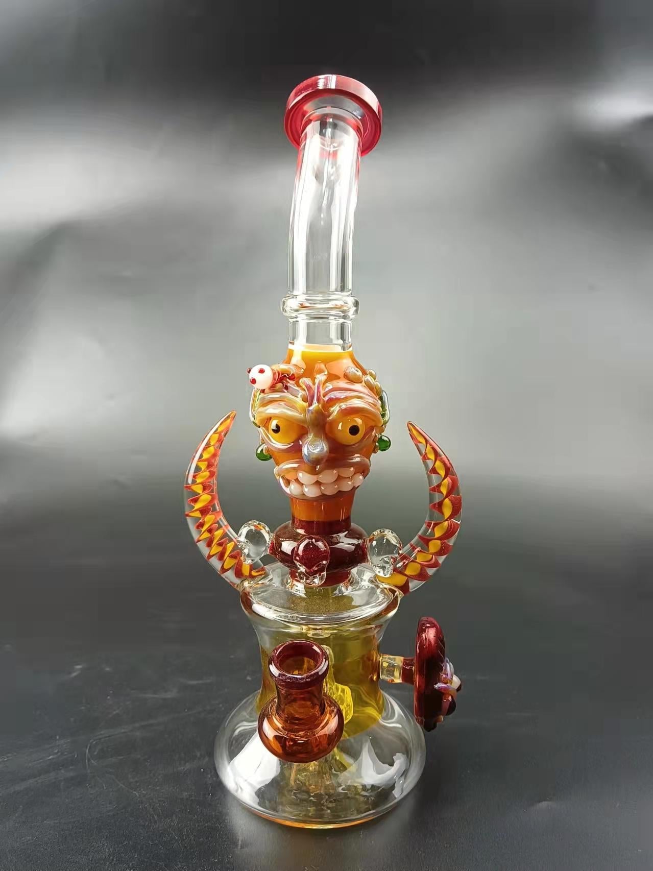 11 Monster Showerhead Perc Glass Bong