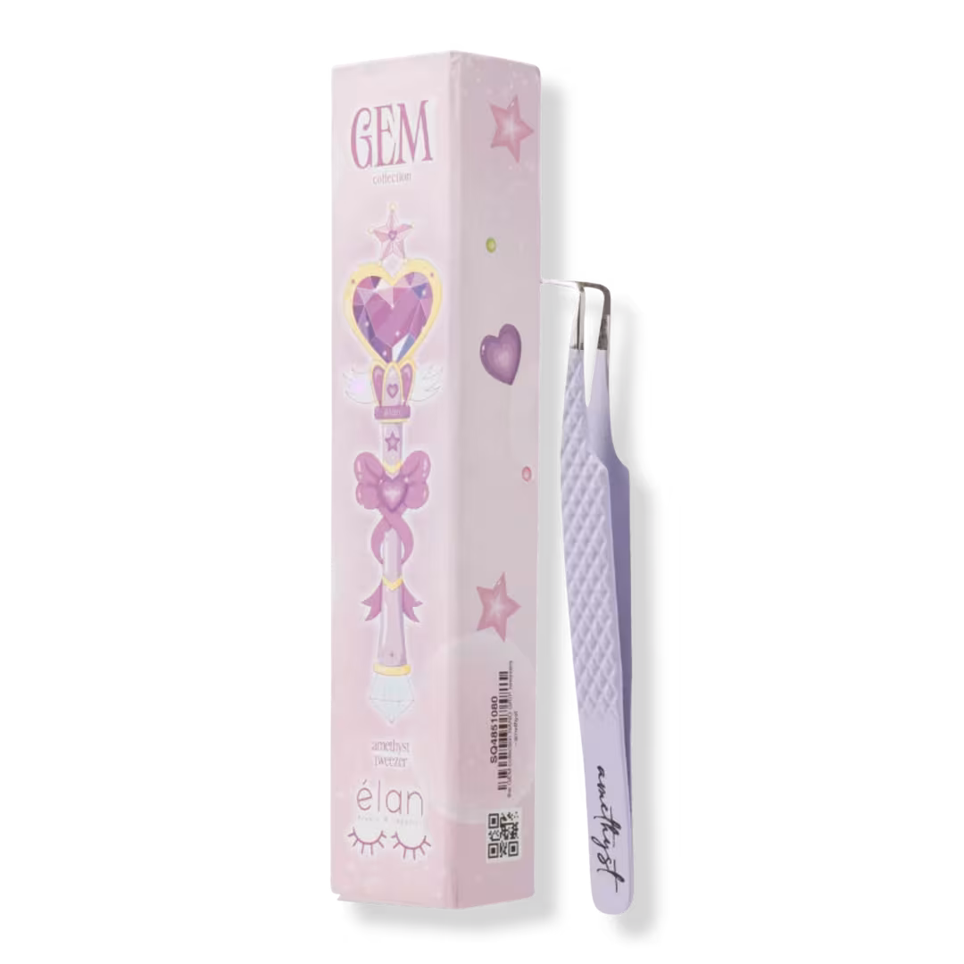 élan beauté & supplies  Amethyst Nano Grip Lash Tweezer