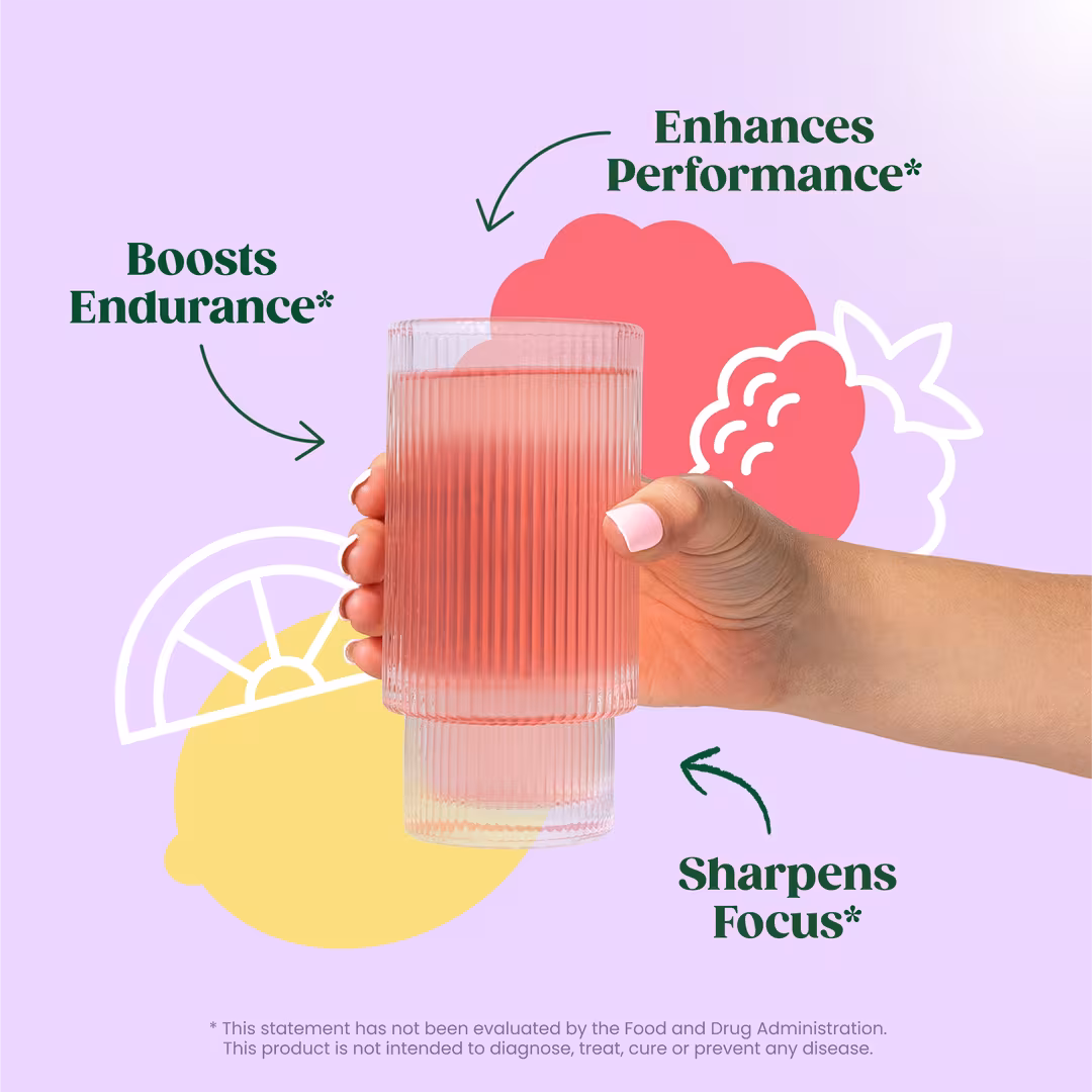 Bloom  High Energy Pre-Workout Raspberry Lemonade Supplement Powder