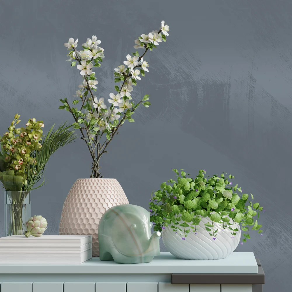 ALL-IN-ONE Limewash Paint, 2 Quart Paint Bundle and Tool Kit - Faux Lime Wash Effect, Matte Suede Wall Treatment - Haven (heathered, muted blue)