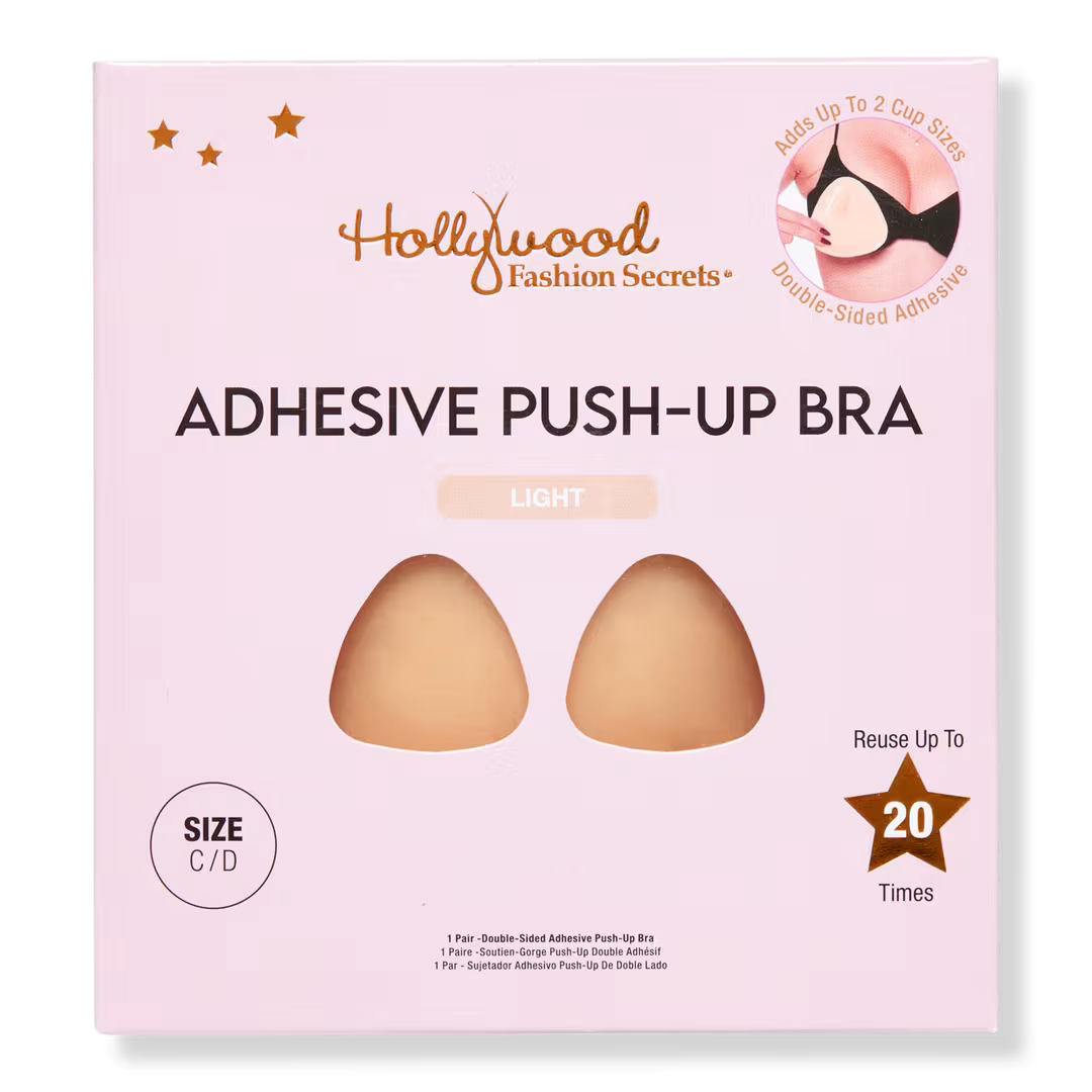 Hollywood Fashion Secrets  Double-Sided Adhesive Push-Up Bra Light