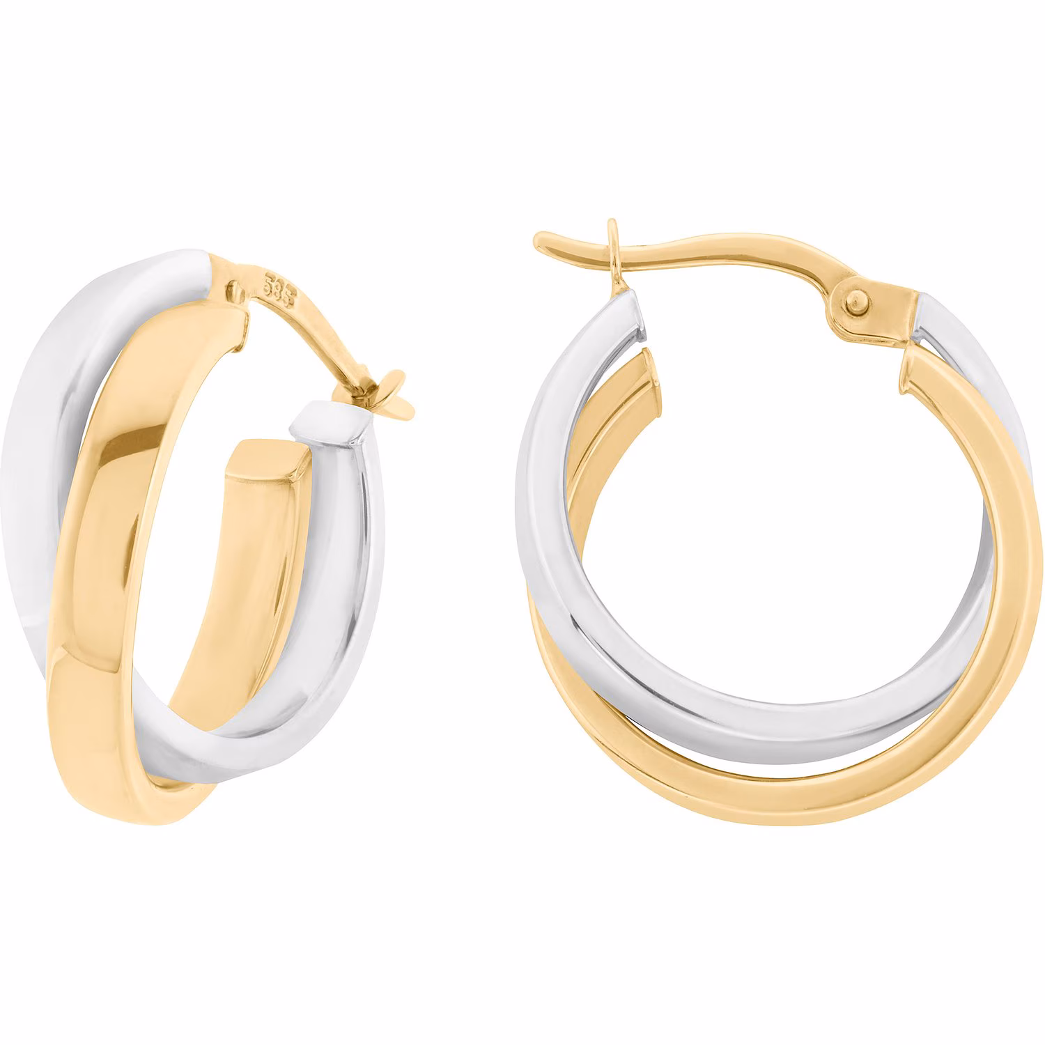 Creolen 585er Gelbgold, 585er Weißgold