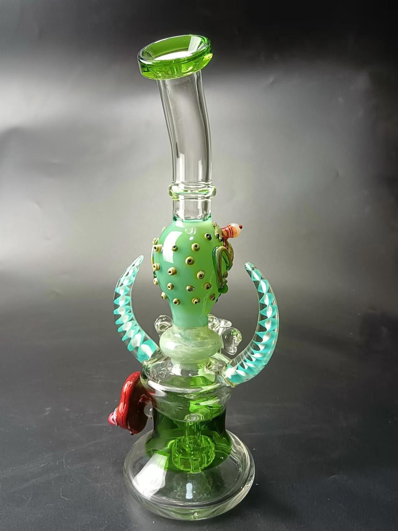 11 Monster Showerhead Perc Glass Bong