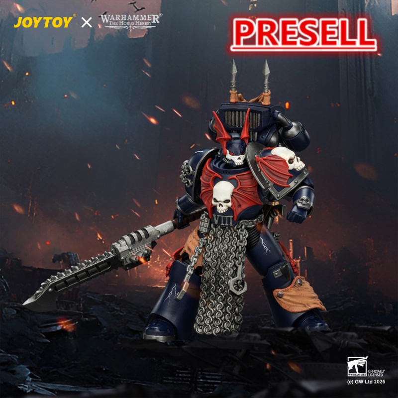 JOYTOY JT04377 Warhammer The Horus Heresy 1:18 Night Lords Legion Praetor with Jump pack - JOYTOY WORLD
