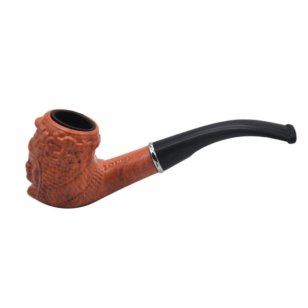 Classic Engraved Wooden Pipe