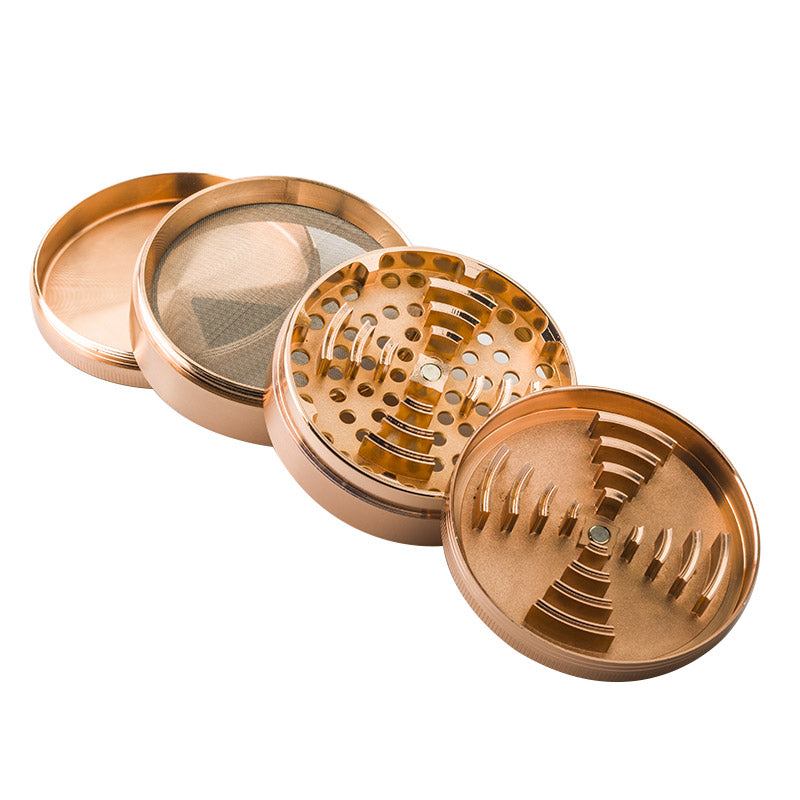 Rose Gold Classic Weed Grinder 4 Layer