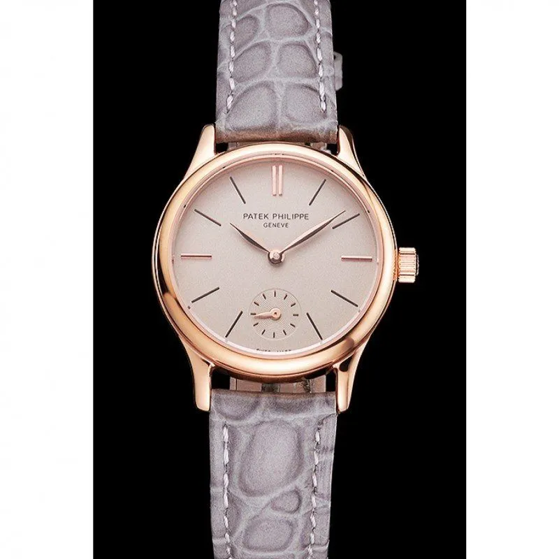 Patek Philippe Calatrava Dial Silver 28 mm, Rose Gold Plated