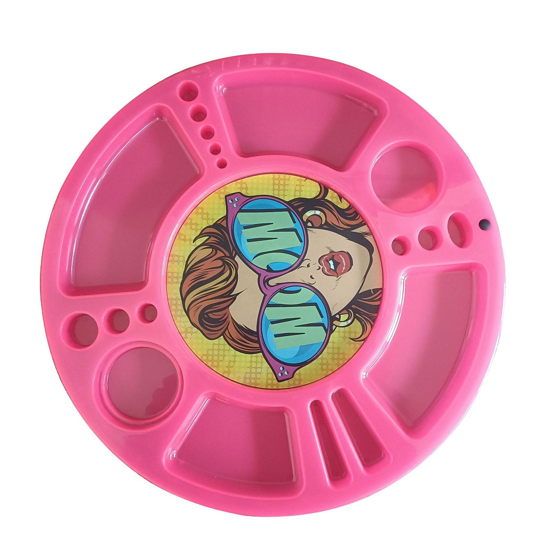 Flip LED Light Disc PP Rolling Tray