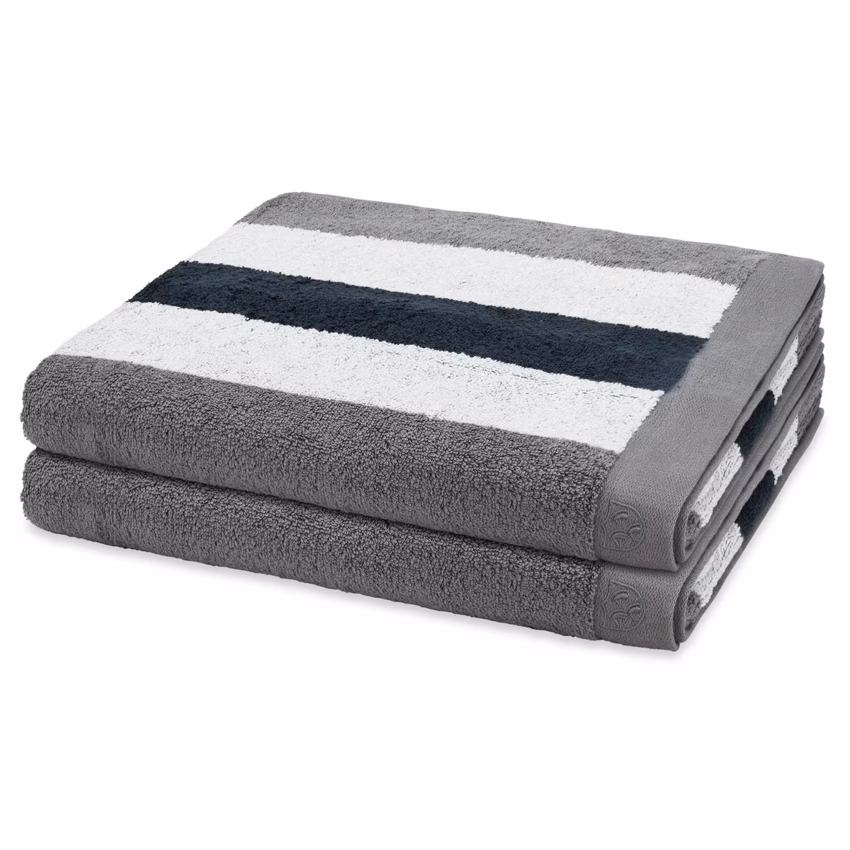 Duschtuch-Set Doubleface Stripes 2er Set