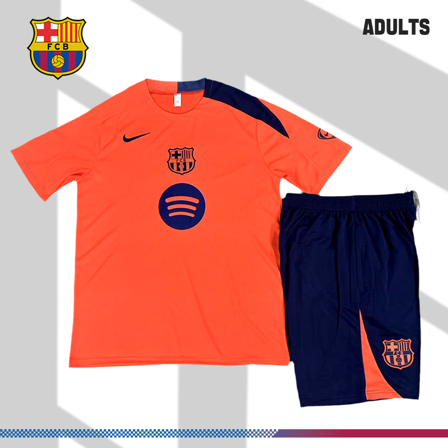 2025/2026 Barcelona adult short-sleeved training suit (adult kit)