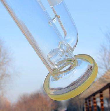 16 inch Glass Bong with Flower of Life perc and SOL splash guard 18.8mm