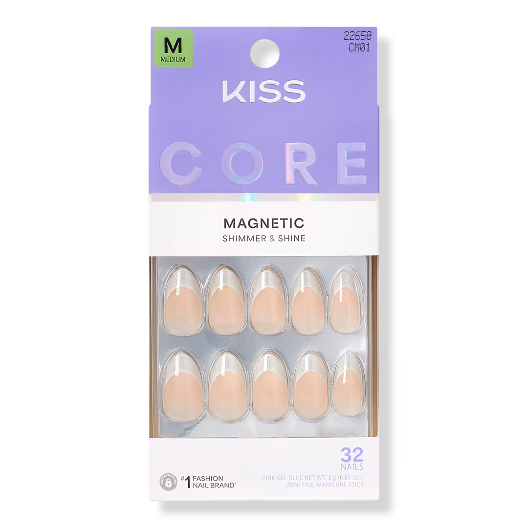 Kiss  Core Magnetic Medium Almond Press On Nails