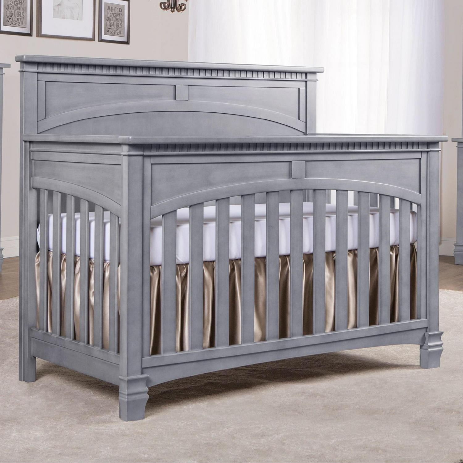 Evolur Santa Fe 5-in-1 Convertible Crib. Storm Grey