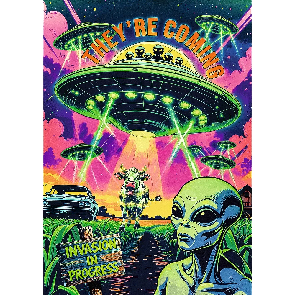 Puzzle Premium Plus Quality 1000 El. Hall Of Horror: Ufo